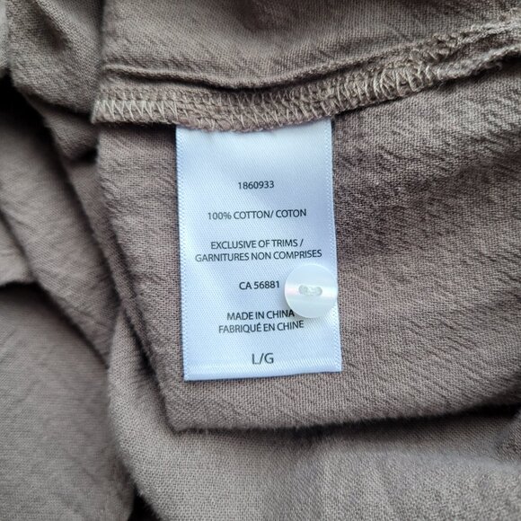 O'Neill Taupe Woven Swim Coverup Large - Picture 9 of 15